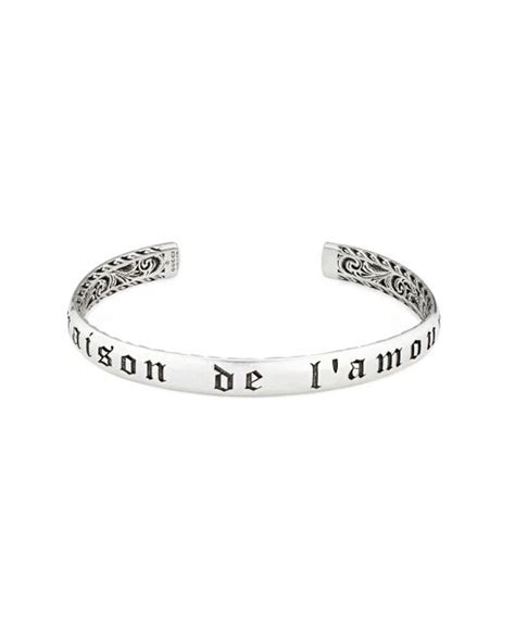 la maison de l'amour gucci|'Maison de l'Amour' bracelet in 925 sterling silver .